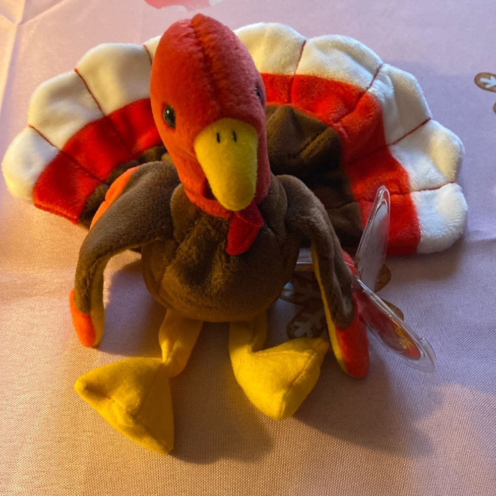Ty Beanie Baby GOBBLES the Turkey 1996 in collectible condition